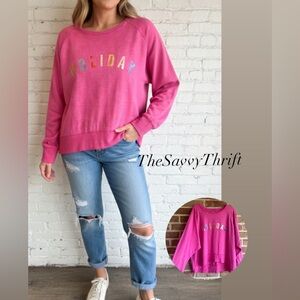 GRAPHIC LOVE by GAP Long Sleeve T-Shirt "HOLIDAY" Size XL